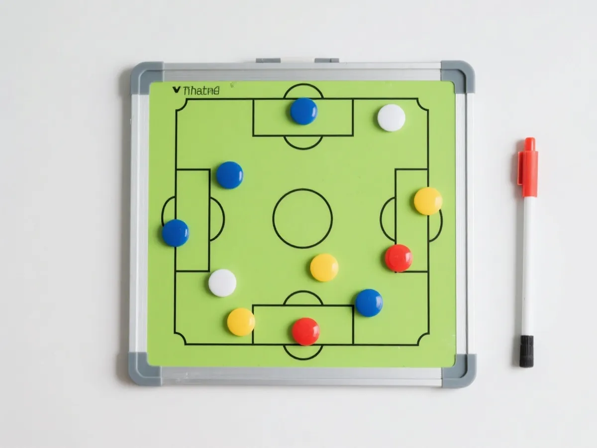 球队战术与对位示意图